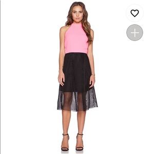 JOA Mesh Black Skirt